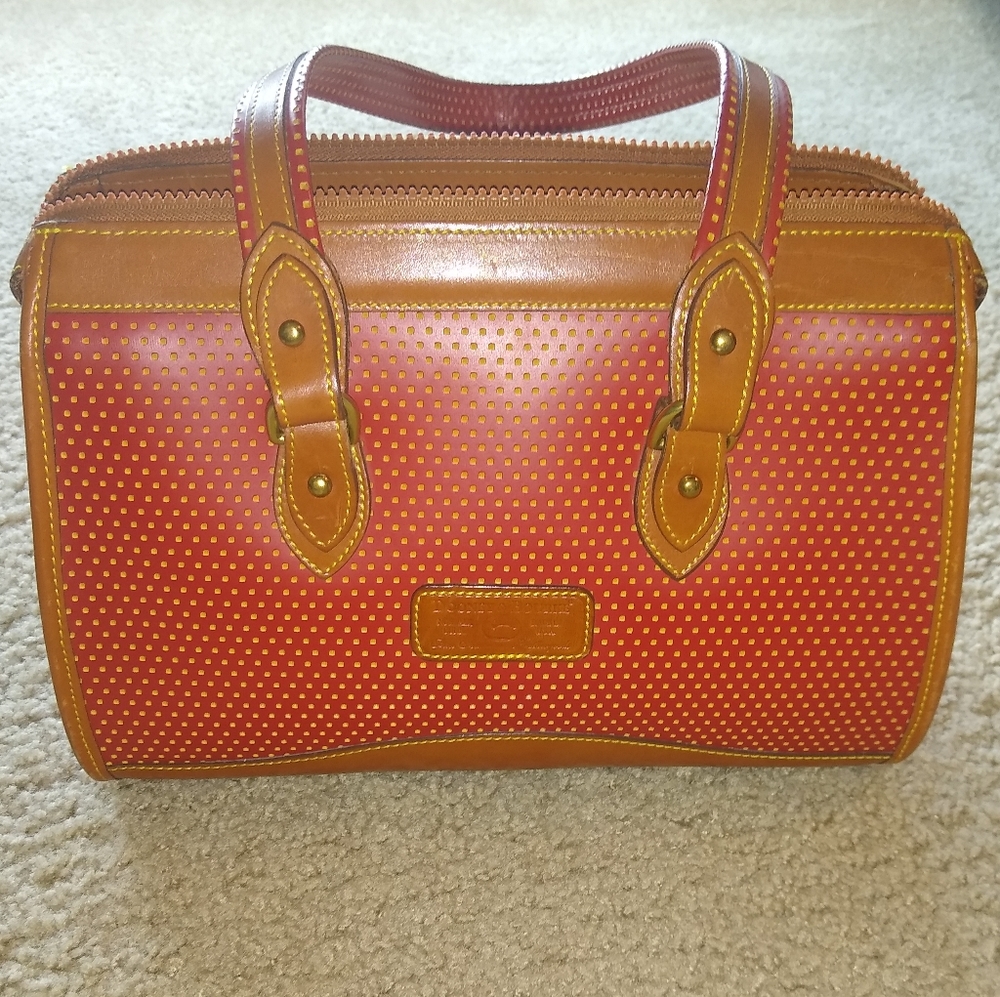 Dooney & Bourke Red Perforated Purse